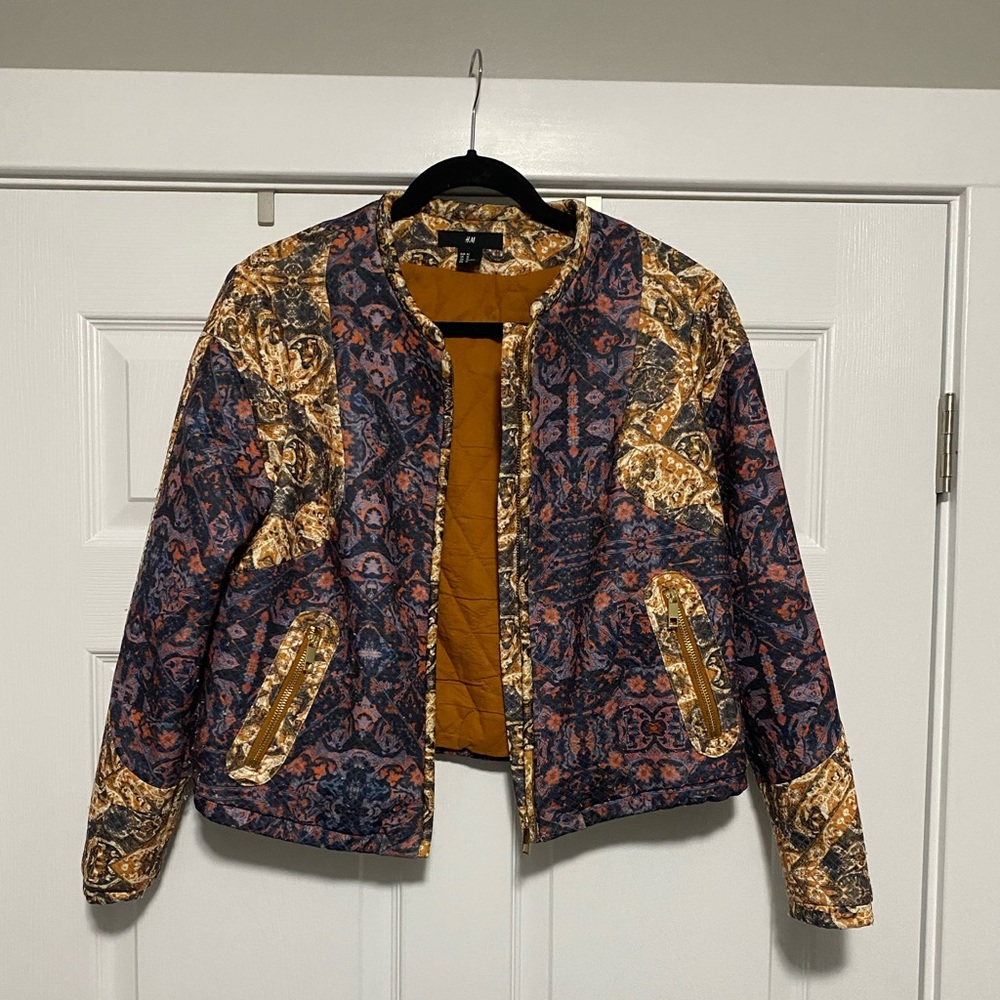 H&M mix printed jacket
